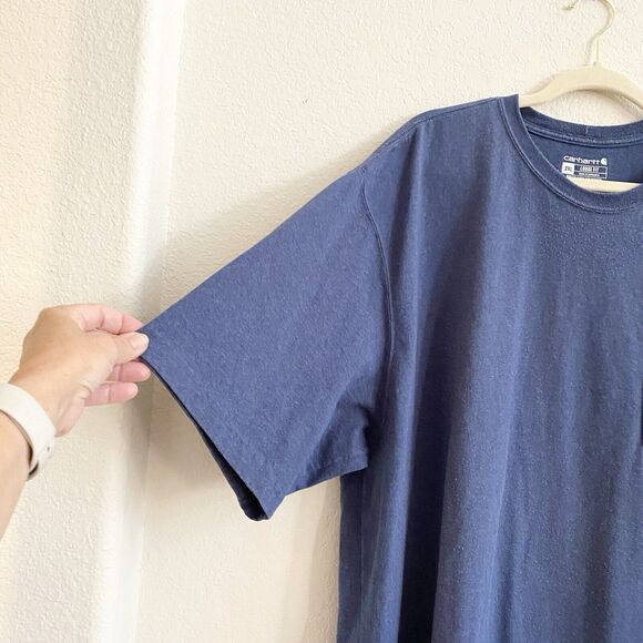 Carhartt Men's T-Shirt Loose Fit Heavyweight Short-Sleeve Pocket Work 2XL - Picture 8 of 11